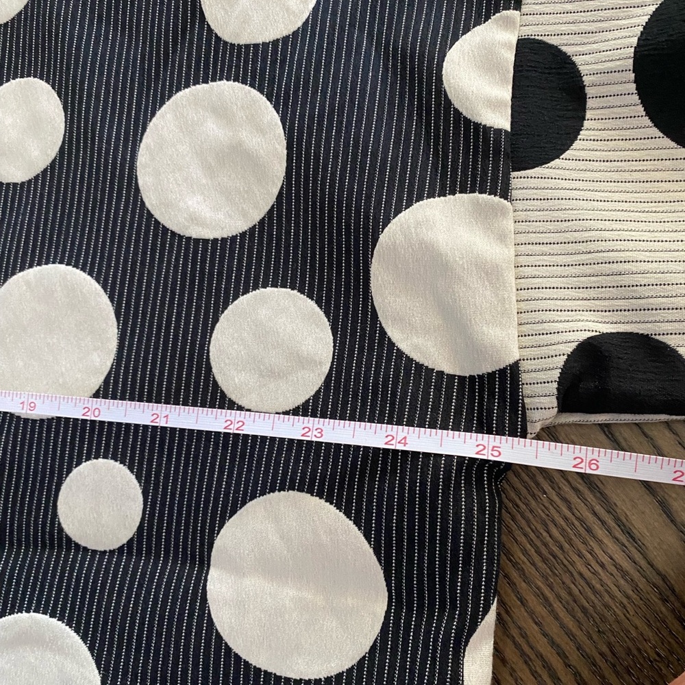 bryn Walker Black Short Sleeve Top with Cream Polka Dots - Picture 5 of 7